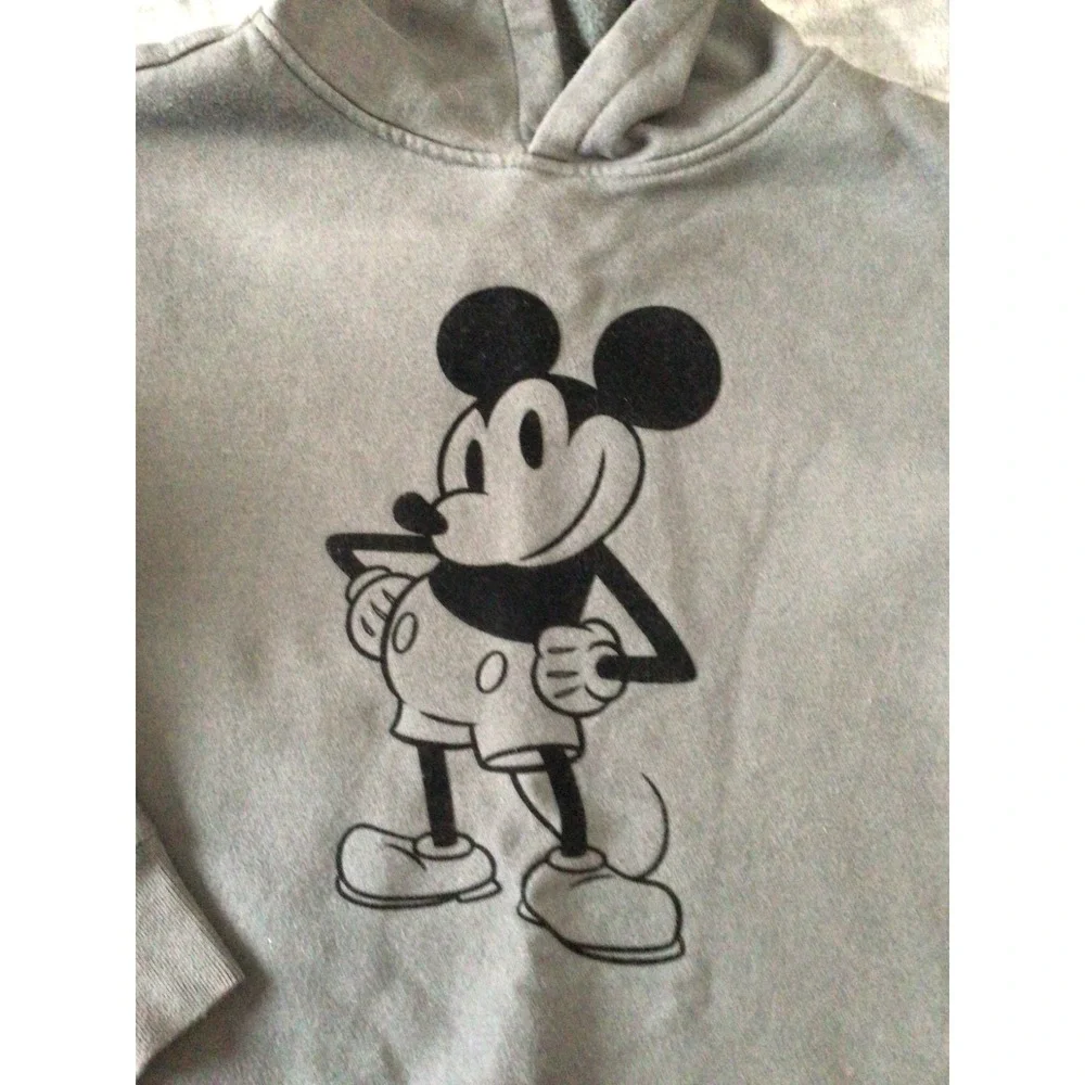 Gap‎ Kids Disney Gray Size XXL Mickey Mouse Sweatshirt Hoodie Retro Pullover 2